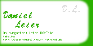 daniel leier business card